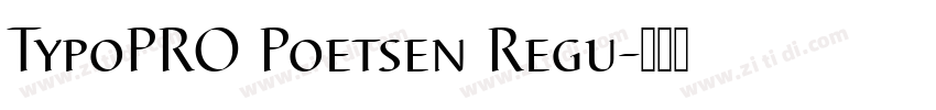 TypoPRO Poetsen Regu字体转换